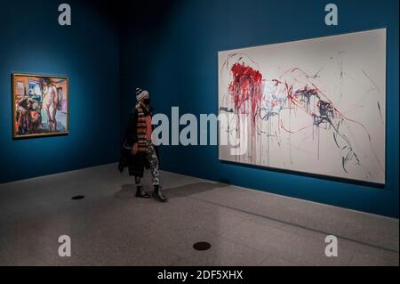 London, UK. 3rd Dec, 2020. Work of British artist Tracey Emin RA and the Norwegian Expressionist Edvard Munch at the Royal Academy. The RA reopens its London spaces after the second Coronavirus Lockdown ends. Credit: Guy Bell/Alamy Live News Stock Photo