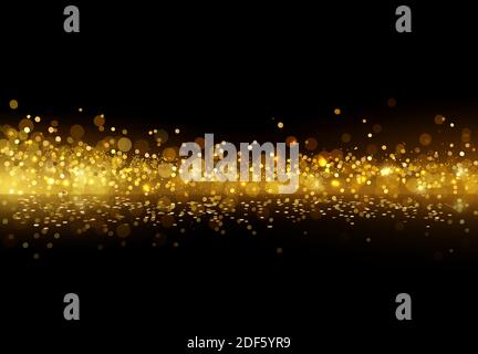 Holiday Abstract shiny color gold design element Stock Vector