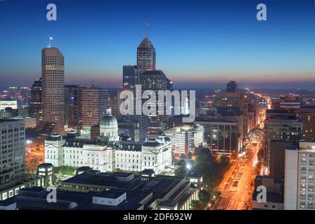 Indiana State Capitol Building in Indianapolis, Indiana, USA. Stock Photo