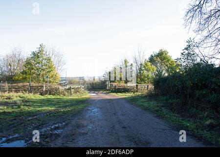 M25 Colne Valley Motorway Service Area proposed site, Iver Heath, Bucks - planning application PL/20/4332/OA Stock Photo