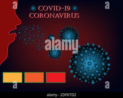 Coronavirus (2019-nCoV). Virus Covid 19-NCP.  Background vector illustration Stock Vector
