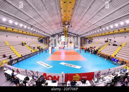 Scandicci, Florence, Italy. 03rd Dec, 2020. The Palazzetto dello Sport of Scandicci (Italy) for Champions League during Unet E-Work Busto Arsizio vs SSC Palmberg Schwerin, CEV Champions League Women volleyball match in scandicci, florence, Italy, December 03 2020 Credit: Independent Photo Agency/Alamy Live News Stock Photo