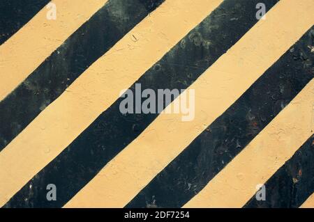 Old striped metal background Stock Photo