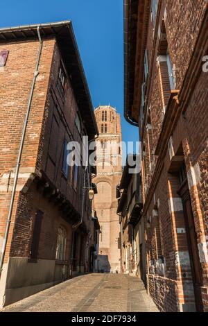 xterior of the Albi cathedral, France, Europe. Stock Photo
