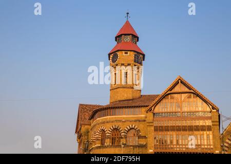 India, Maharashtra, Mumbai, Crawford market, built in the days of the British Raj, now officially renamed Mahatma Jyotiba Phule Market Stock Photo