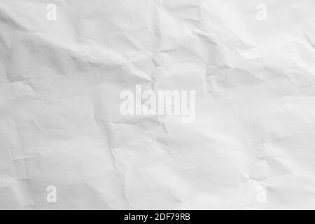 White wrinkle recycle paper background Stock Photo