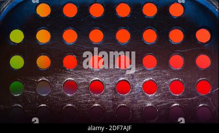 garlic press holder in macro Stock Photo