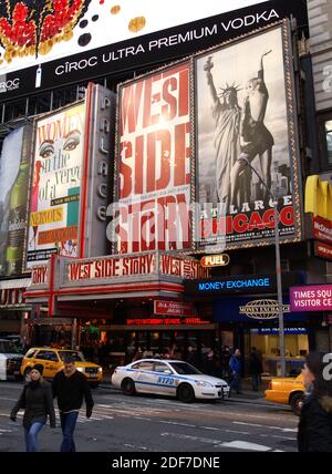 Palace Theatre, Broadway, New York Stock Photo