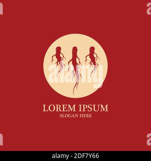 Ginseng icon illustration design vector Stock Vector