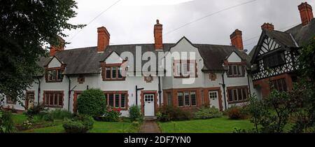 Walton village,estate houses, panorama, Old Chester Rd , Warrington, Cheshire, England, UK, WA4 6TG Stock Photo