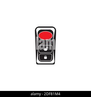 Smart key system vector illustration template design Stock Vector