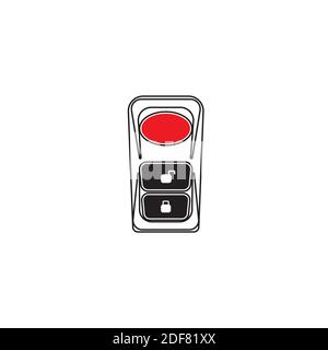 Smart key system vector illustration template design Stock Vector