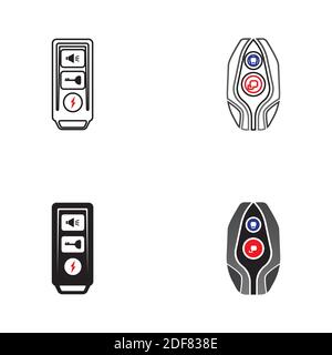 smartkey lock symbol logo icon vector Stock Vector
