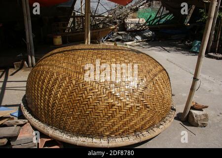 Bamboo fish traps being sold in Vietnam (Ho chi Minh City). Used