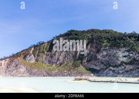 Kawah Putih in Bandung, Indonesia Stock Photo