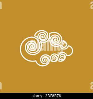 Chinese Cloud template vector icon illustration design Stock Vector
