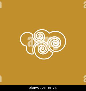 Chinese Cloud template vector icon illustration design Stock Vector