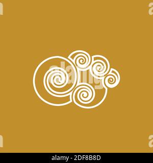Chinese Cloud template vector icon illustration design Stock Vector