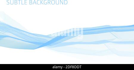 Abstract light blue thin polygonal lines on white background. Subtle minimal vector graphics Stock Vector