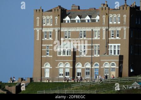 Camelot Castle Hotel, Tintagel, England, UK in September Stock Photo