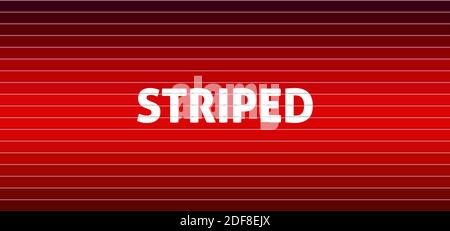 Striped background with color gradient from venetian red to maroon. Simple vector graphic pattern Stock Vector