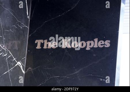 A shop sign of The Kooples on April 14, 2020 in Paris, France. Photo by David Niviere/ABACAPRESS.COM Stock Photo