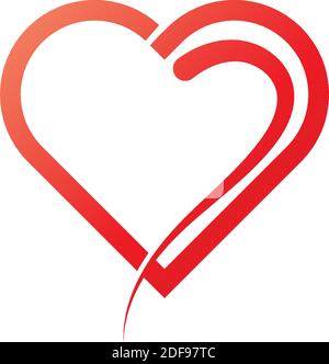 Heart Care logo icon design template Stock Vector