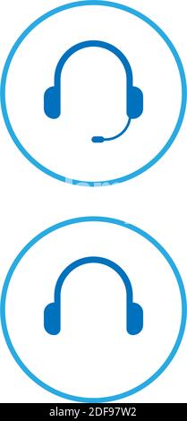 Media player button icon design template Stock Vector