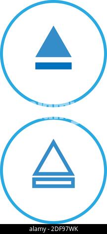 Media player button icon design template Stock Vector