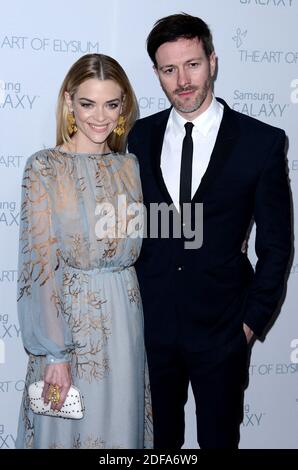 File photo dated January 10, 2015 of Jaime King and Kyle Newman attend The Art Of Elysium presents Marina Abramovic's HEAVEN at Hangar 8 in Los Angeles, CA, USA. Jaime King is getting a divorce from her husband of nearly 13 years, director Kyle Newman. According to People, the 41-year-old actor also filed a domestic violence prevention petition in Los Angeles on Monday. Photo by Lionel Hahn/ABACAPRESS.COM Stock Photo