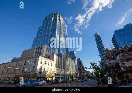 Spring, 2016 - Austin, Texas, USA - Austin Central Street in downtown ...
