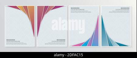 Set of abstract minimal covers design. Stock Vector