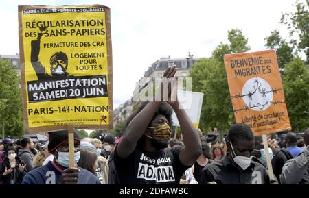 Around 20.000 people demonstrated again in Paris, France, on