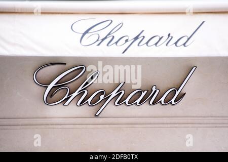 Logo of Chopard on June 16 2020 in Monte Carlo Monaco. Photo by