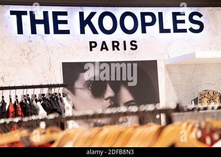 A shop sign of THE KOOPLES, on June 26, 2020 in Orly, 13 km south of Paris, France. Photo by David Niviere/ABACAPRESS.COM Stock Photo