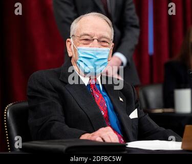 Washington, United States. 03rd Dec, 2020. U.S. Senator Chuck Grassley (R-IA) attends a meeting of the Senate Judiciary Committee. Credit: SOPA Images Limited/Alamy Live News Stock Photo