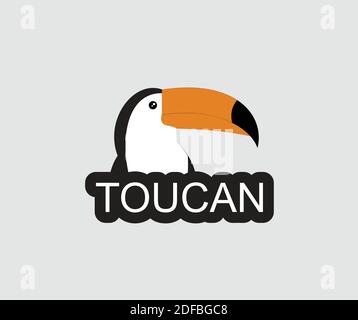 Toucan bird icon design Stock Vector