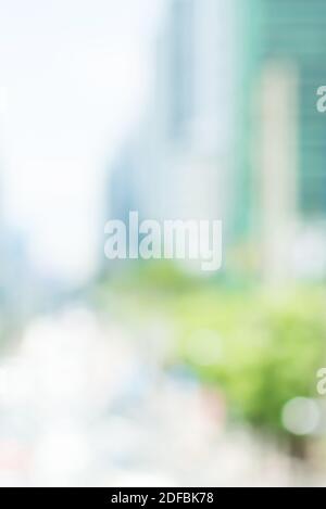 Blur buildings in the city for background Stock Photo