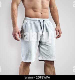 Download Side View Of Blank Men S Shorts Mockup On Isolated Background Template For Presentation Of Design And Advertising In The Online Store Stock Photo Alamy