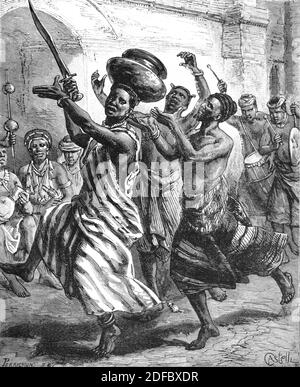 Fetishism Festival or Animist Ceremony Among the Ashanti Ghana