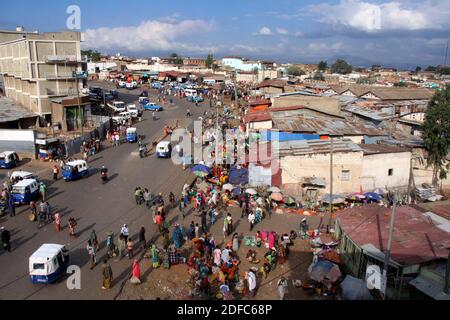 Ethiopia, Harar, general view and entrance to the old town Stock Photo