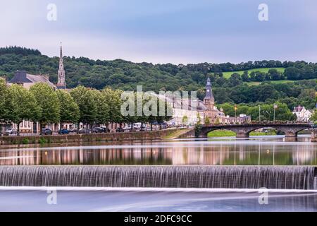 France, Finistere, Armorica Regional Natural Park, Chateaulin, the banks of the Aulne river Stock Photo