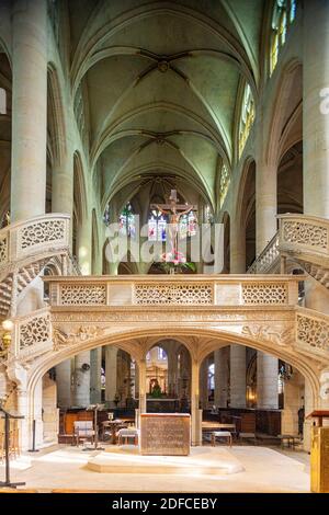 Paris France Saint Etienne Du Mont Church Jube Stock Photo Alamy