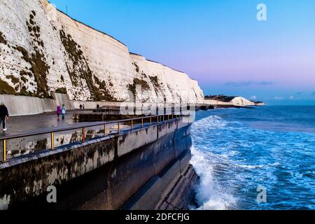 The Undercliff Walk At Rottingdean near Brighton, East Sussex, UK. Stock Photo