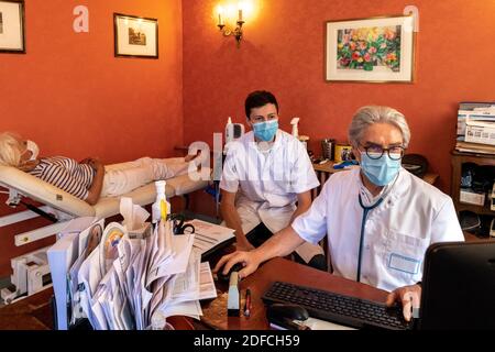 BRETEUIL-SUR-ITON, EURE, NORMANDY, FRANCE, EUROPE Stock Photo