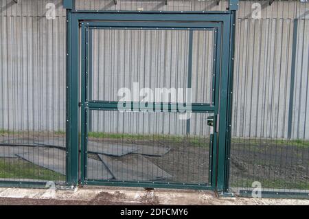 Gate Door At The Yard At The Pieter Baan Centrum The Netherlands 2018 Stock Photo