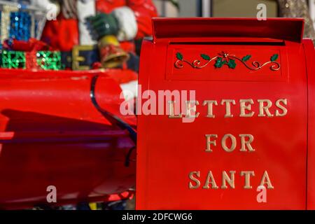 A postbox for letters to Santa Claus  - Christmas decorations / post box