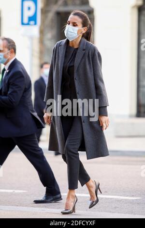 Madrid, Spain. 04th Dec, 2020. **FOR USA ONLY** Queen Letizia attends a work meeting with the Fundeu-Rae at the Spanish Academy in Madrid, Spain on the 4th of December of 2020. December04, 2020. Credit: Jimmy Olsen/Media Punch/Alamy Live News Stock Photo