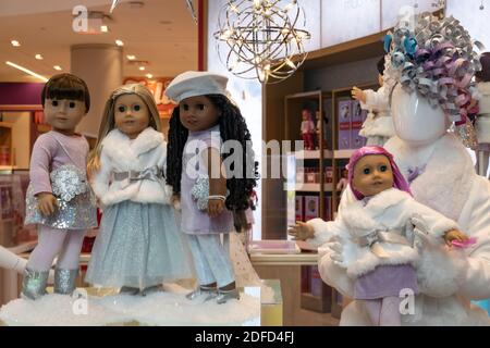 American Girl Store in Rockefeller Center, NYC, USA Stock Photo