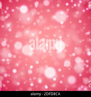 Colorful pink background with sparkles. Seamless pattern. Vector Illustration. Stock Vector